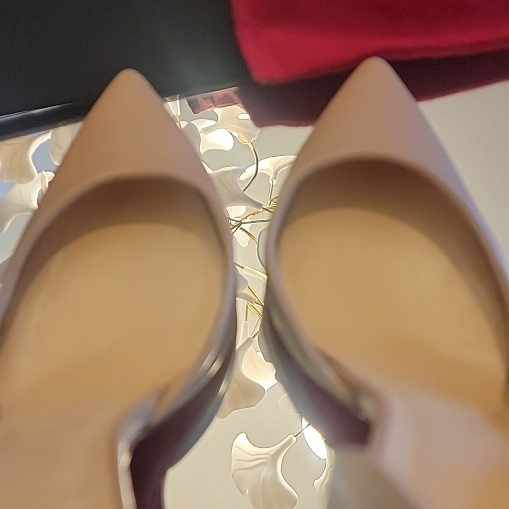 Christian Louboutins Iriza 100 Heel Nude Sz 35.5 - Picture 9 of 15